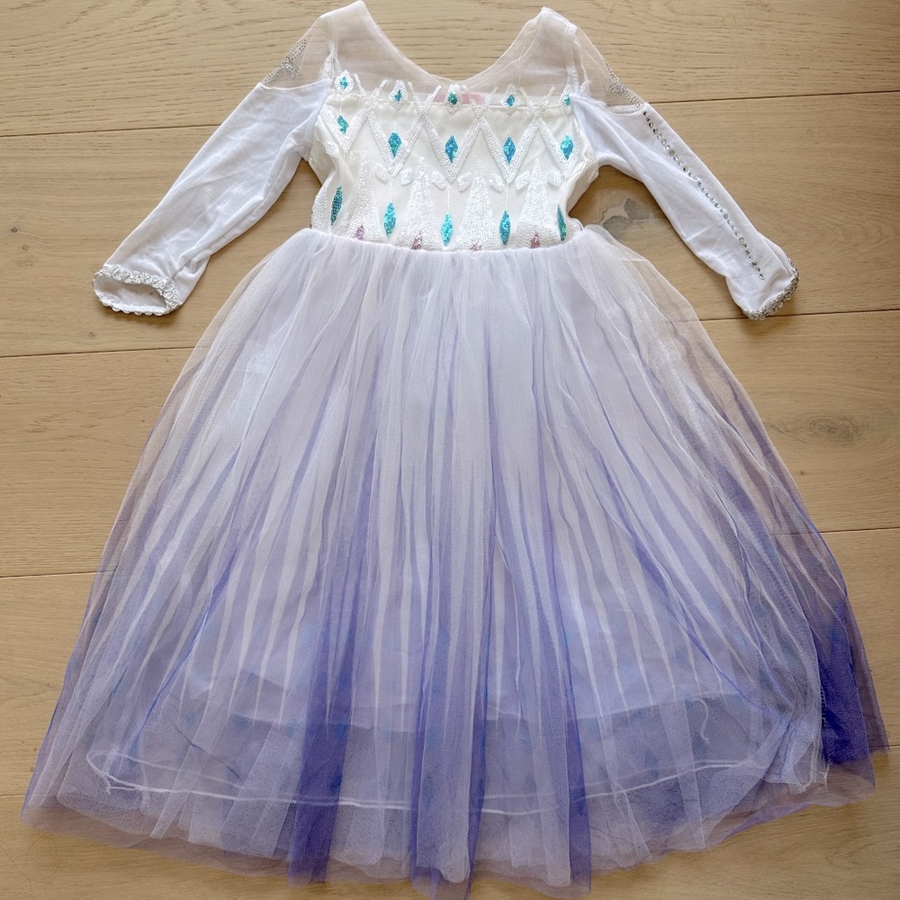Girls Elsa Frozen Dress